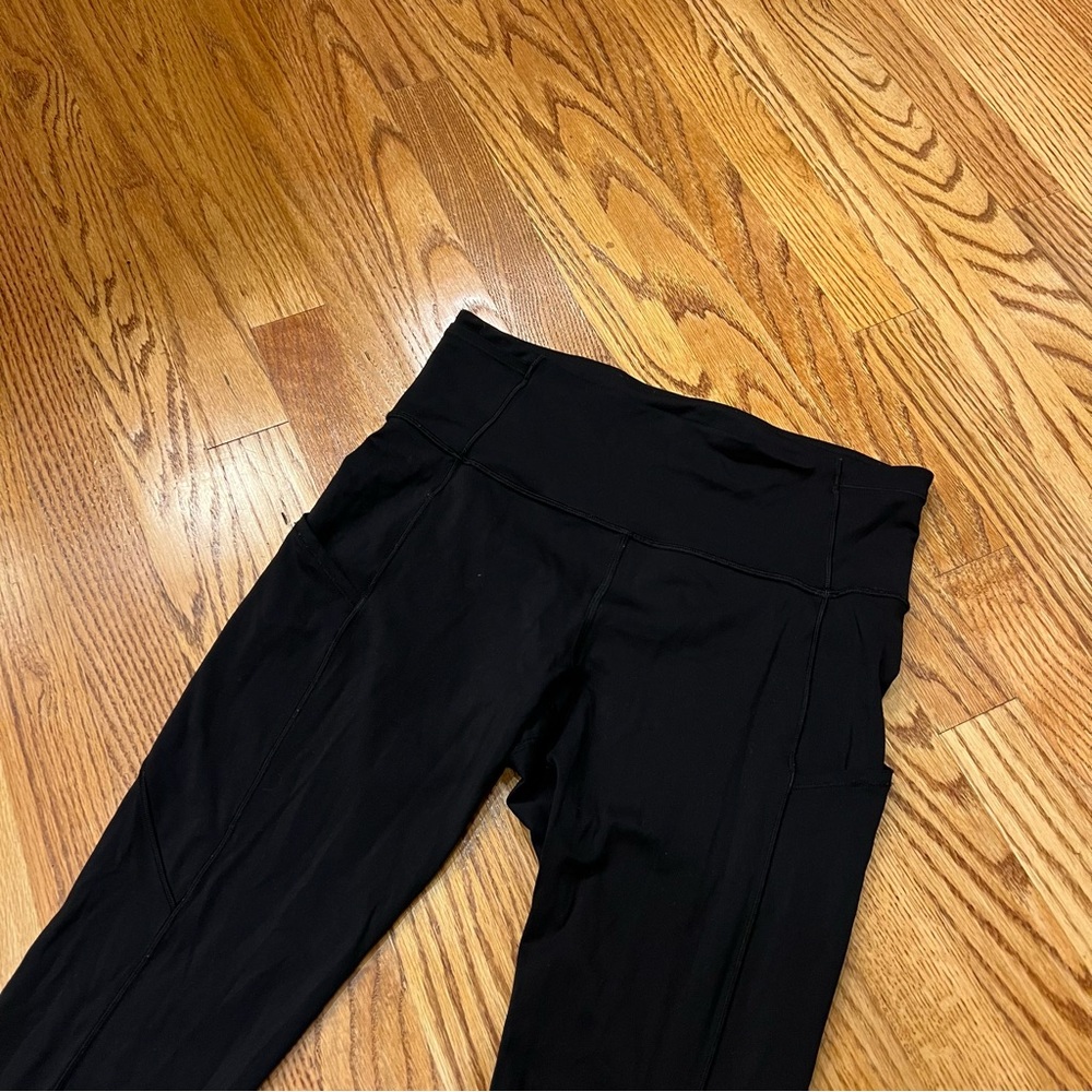 Lululemon Fast & Free 7/8 Tight II Nulux 25" Black Leggings Size 8 W5ATIS - Picture 2 of 7